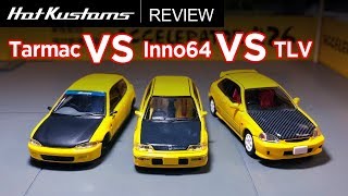 Inno64 Vs Tarmac Works Vs TLV Honda Civic  Who Will Win [upl. by Swithin]