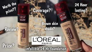 REVIEW Loreal Infallible Fresh Wear Foundation 120 Vanilla [upl. by Carlisle]