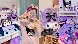 kuromi 💜💜stationery haul ASMR cindyasmr [upl. by Salesin443]