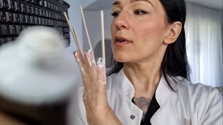 Testing Products  Face  Wooden Nails  Genglish   ASMR [upl. by Obaza]