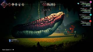 Lets Play  Octopath Traveler II  Part 60  Grinding Time Also A Secret Worm Boss [upl. by Atinet535]