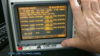 Radiocomunicazioni  AEROFLEX COMMUNICATION TESTER IFR COM120A 250 KHz  1 GHz Test funzioni [upl. by Jovitta776]