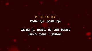 Sasa Matic  Lagala je grade KARAOKE VERZIJA [upl. by Ayekahs]