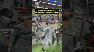 Army takes down Navy in annual football matchup [upl. by Winslow779]