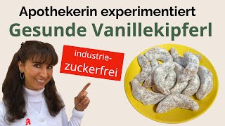 Industriezuckerfreie Vanillekipferl ohne Butter amp Ei Vegane glutenfreie Plätzchen für Weihnachten [upl. by Roban]