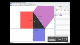 Completa Demostracion del Teorema de Pitagoras con Geogebra [upl. by Nilrac]