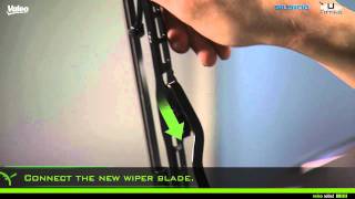 Driving Assistance Valeo Silencio®  fitment of rear wiper blade  U adapter [upl. by Neitsabes812]