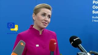 Danish PM Mette Frederiksen debates Germanys political instability with EU leaders [upl. by Amabil]