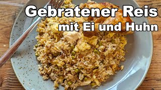 Gebratener Reis mit Ei Fertig in 10 Minuten und super lecker 😋 [upl. by Eide25]