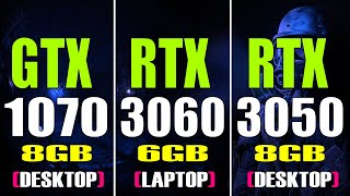 GTX 1070 DESKTOP vs RTX 3060 LAPTOP vs RTX 3050 DESKTOP  PC GAMES TEST [upl. by Airalav]