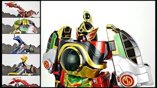 Review SUPER SENTAI ARTISAN Thunder Megazord  DairenOh 五星合体大連王  English sub [upl. by Seve93]