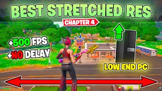 How To Get BEST Stretched Resolution in FORTNITE Chapter 4 FPS Boost amp 0 Input Delay 🔧 [upl. by Mirelle]