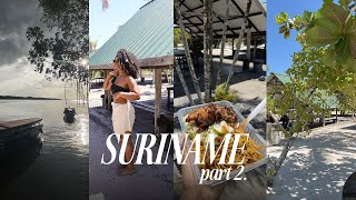 SURINAME VLOG  FAMILIE VAKANTIE  part 2  feest pool party frederiksdorp caribo beach resort [upl. by Kincaid]