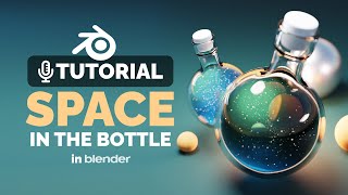 Space Bottle in Blender Tutorial  Polygon Runway [upl. by Blondell]