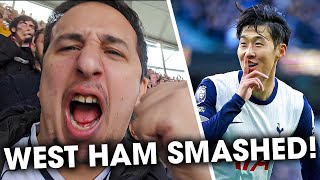 Son 손흥민 Returns Spurs Smash West Ham Tottenham 41 West Ham MATCHDAY VLOG [upl. by Skrap187]