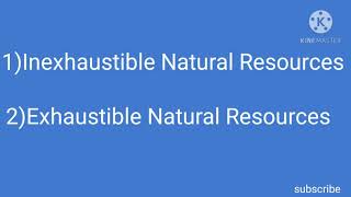 Exhaustible and Inexhaustible Natural Resources [upl. by Yllil967]