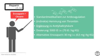 Akutes Koronarsydrom im Rettungsdienst  8 Medikamente und Dosierungen III [upl. by Karr]