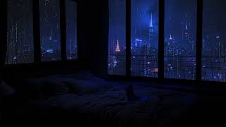 Relaxing Sound of Rain in the Dark Bedroom  No Ads 🌧️ Rain Sounds for Sleep  Study Meditation [upl. by Ainotna]