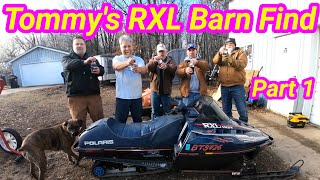 Tommys RXL Barn Find Part 1 Vintage Polaris Triple Muscle Sled [upl. by Schroer]