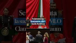 Entre desplantes y juramentos mexico claudiasheinbaum amlo noticias internacionales política [upl. by Epillihp]