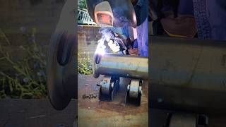 Electrode welding on DN 100 pipe 🔥 welding shorts [upl. by Aldridge]