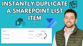 How to Instantly Duplicate SharePoint List Items [upl. by At730]