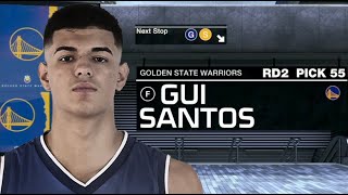 2022 NBA Draft Warriors Draft Gui Santos [upl. by Citarella244]