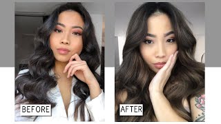 BALAYAGE AT HOME  BLACK TO ASH BROWN [upl. by Koerner]