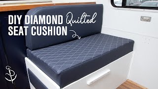 How to Make a Diamond Quilted Seat Cushion for an RV Dinette [upl. by Natsyrt]