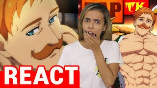 REACT 2 em 1 O VERDADEIRO RAP DO ESCANOR do Takeru amp RAP DO ESCANOR do TK RAPS  Thayana Reacts [upl. by Lexine]