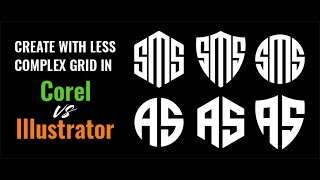 Master Logos with Ease Simplifying Grids in CorelDraw vs Illustrator [upl. by Alleuqram]