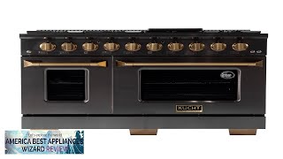 Kucht 48 Gemstone Dual Fuel Range For Natural Gas With Sealed Burners Review [upl. by Nirrol]