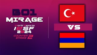 MÄ°LLÄ° GECE  TÃœRKÄ°YE vs ERMENÄ°STAN  IESF World Championship Avrupa Elemeleri  BO1  MAP MIRAGE [upl. by Ydroj]