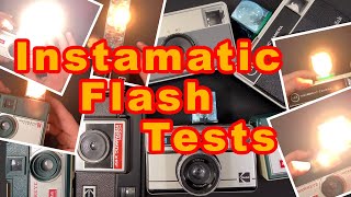 Kodak Instamatic Flash Tests  Vintage Cameras in 4K [upl. by Gnoix]