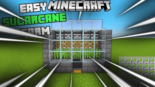 Ultimate Auto Sugarcane Farm in Minecraft 121 Easy Tutorial [upl. by Sonja]