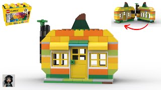 PUMPKIN HOUSE Lego classic 10698 ideas HALLOWEEN How to build [upl. by Dorcia202]