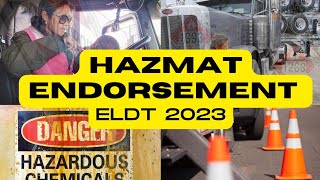 Online Hazmat Endorsement Walk Through With Me with ELDT [upl. by Asirrac]