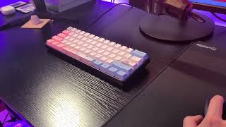 Gk61 Gateron Optical Silver Lubed Sound Test [upl. by Odrautse]