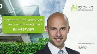 Wir wollen uns das Thema Klimaresilienz noch stärker anschauen  Alexander Roth auf der ESG Factory [upl. by Haynor]