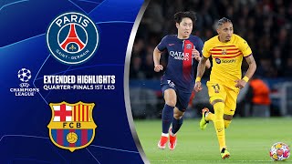 PSG vs Barcelona Extended Highlights  UCL QuarterFinals 1st Leg  CBS Sports Golazo [upl. by Hull]