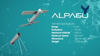 ALPAGU  FixedWing Autonomous Tactical Attack UAV [upl. by Bohman833]