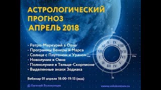 АСТРОЛОГИЧЕСКИЙ ПРОГНОЗ НА АПРЕЛЬ 2018 [upl. by Sumahs]