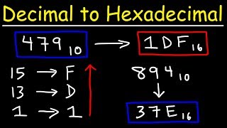 How To Convert Decimal to Hexadecimal [upl. by Mickey]