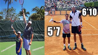 How Much Does HEIGHT Matter On Your Serve  Tennis Serve Lesson [upl. by Anaib]