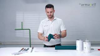 ArmaFlex® Application Tips How to create 90° Bend by using ArmaFlex Cutting Template [upl. by Lebisor25]