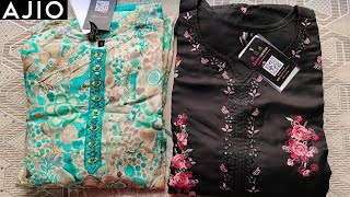 💕 Beautiful Berrylicious Brand Kurti Sets Unboxing  Ajio Haul  Review తెలుగులో  Try on [upl. by Ode]