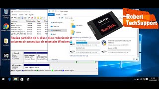 Particionar Disco Duro en Windows 10 y 11 reducir el volumen de un disco duro [upl. by Leal]