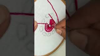 Buttonhole Stitch Hand Embroidery Tutorial handembroidey embroidery [upl. by Bonny927]