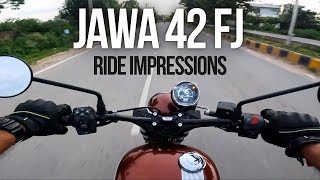 New Jawa 42 FJ Ride Impressions  The Best Jawa Motorcycles  Motorxone [upl. by Dnalram]