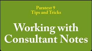 Working with Consultant Notes [upl. by Sorkin]